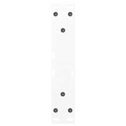 Gambe per tavolino 2 pz Bianche 30x(30-31,3) cm Acciaio
