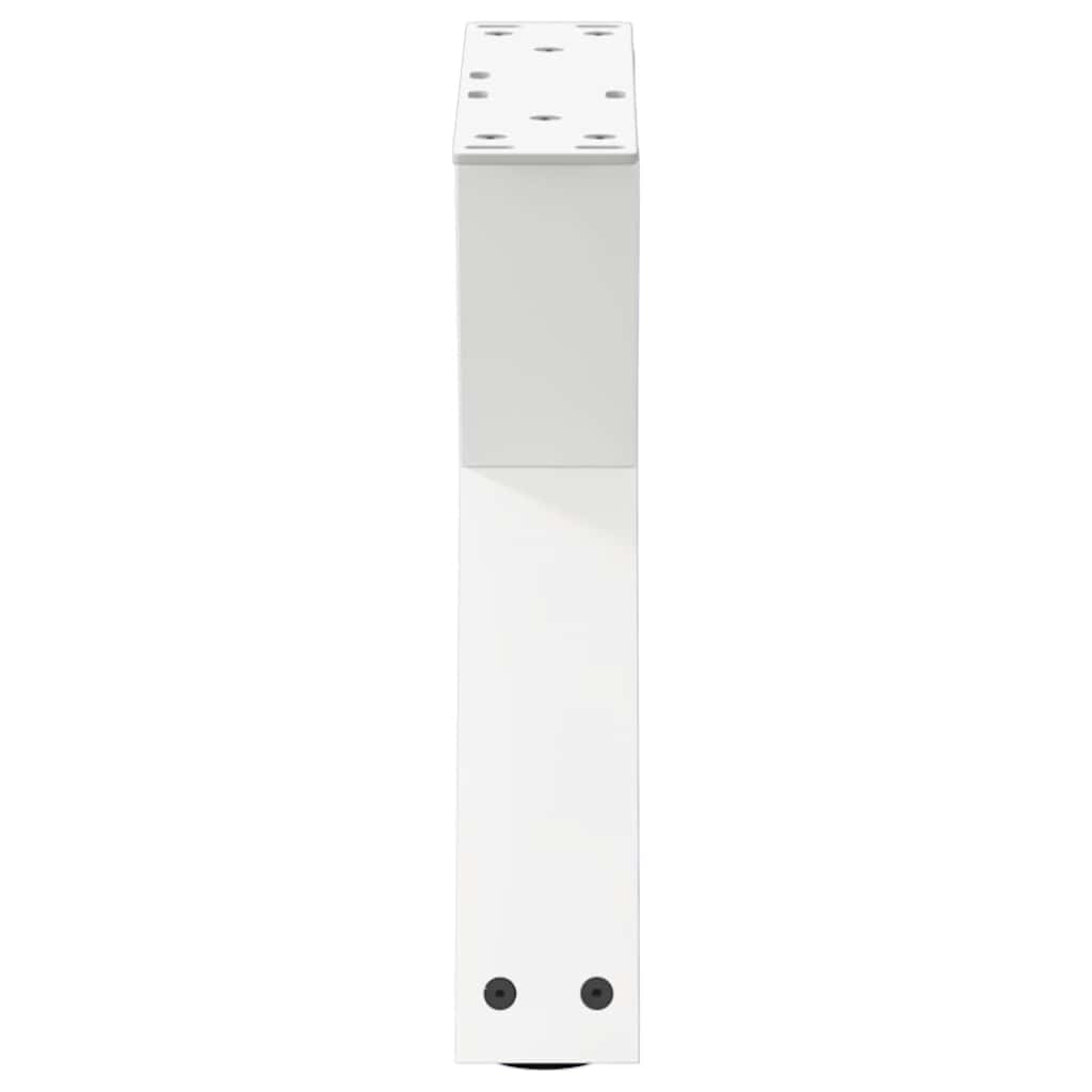 Gambe per tavolino 2 pz Bianche 40x(30-31,3) cm Acciaio - homemem39