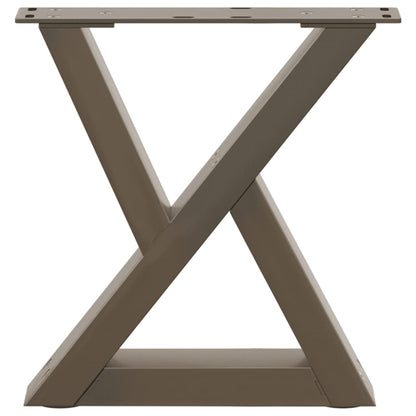 Gambe per Tavolino da Caffè 2 pz in Acciaio Naturale 40x(30-31,3) cm Acciaio - homemem39