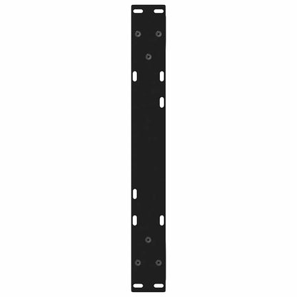 Gambe per Tavolino da Caffè 2 pz Nere 60x(30-31,3) cm Acciaio