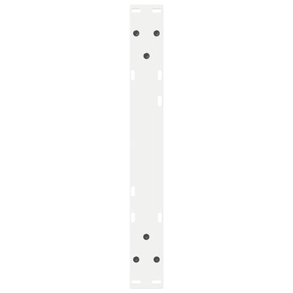 Gambe per tavolino 2 pz Bianche 60x(30-31,3) cm Acciaio - homemem39