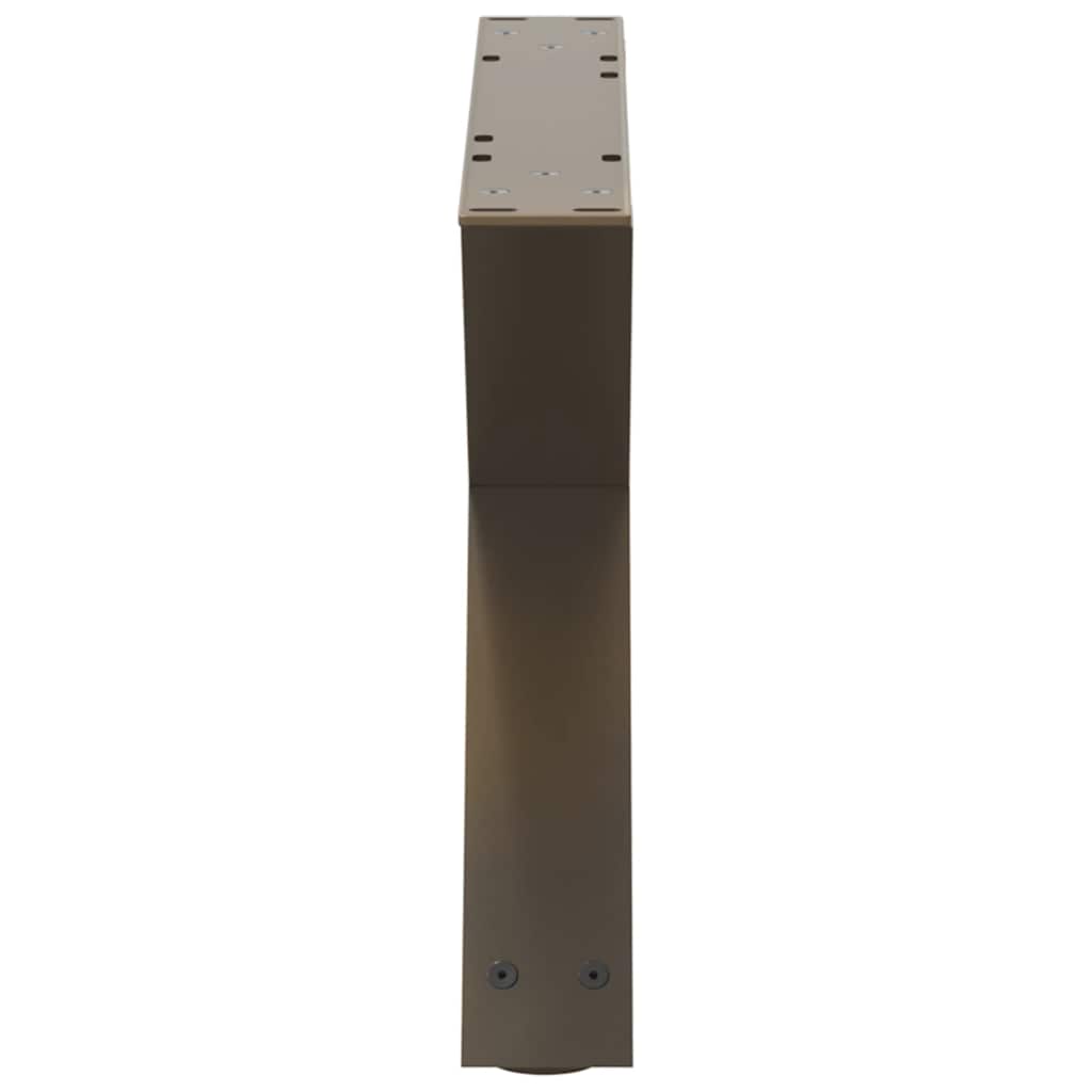 Gambe per Tavolino da Caffè 2 pz Naturale 60x(30-31,3) cm