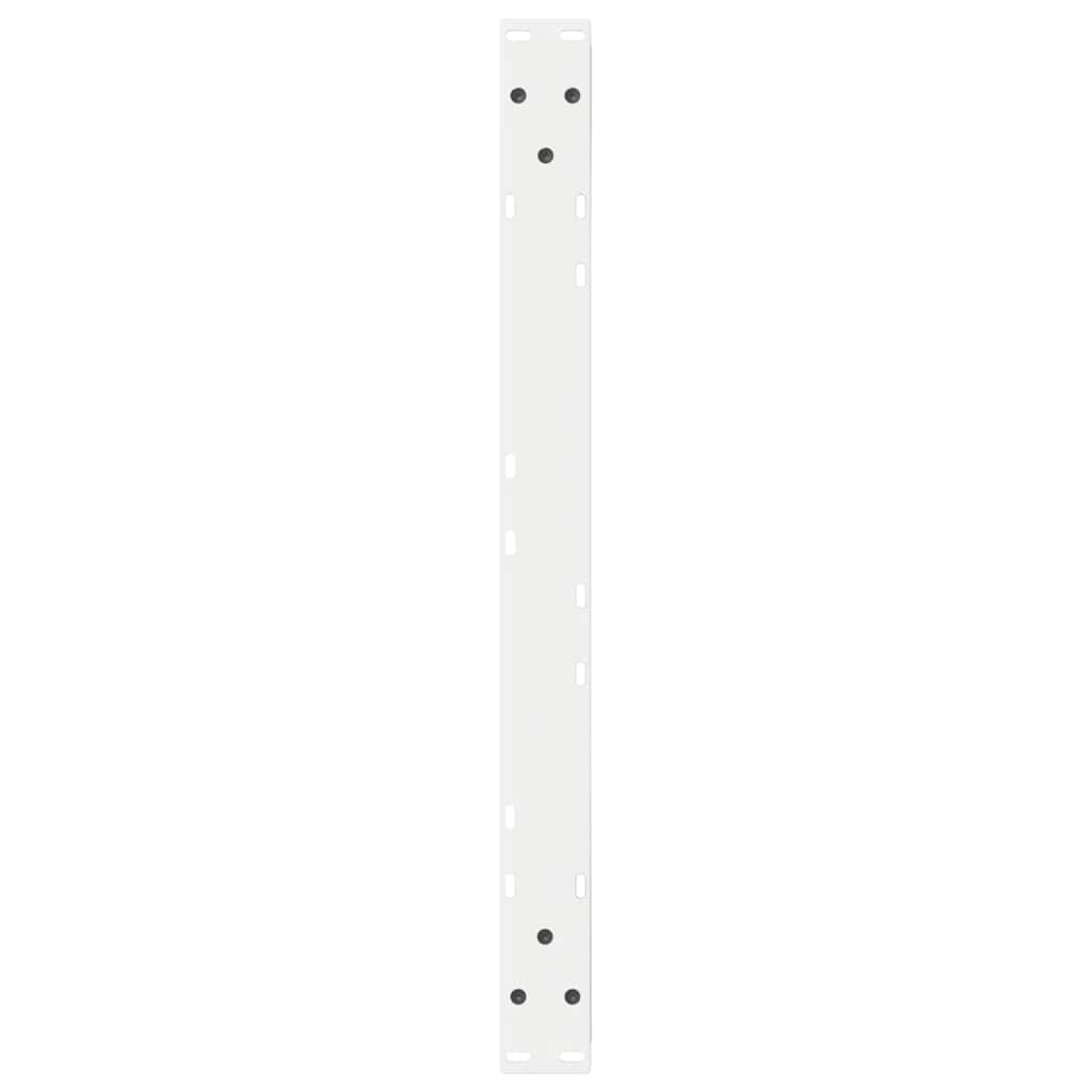 Gambe per tavolino da caffè 2 pz Bianche 70x(30-31,3)cm Acciaio