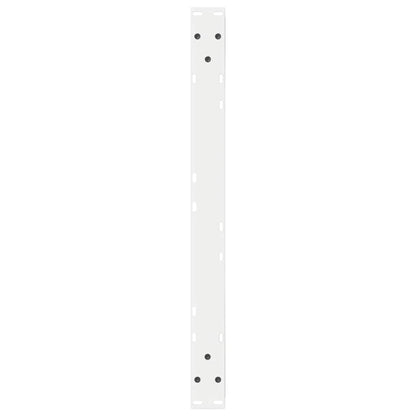 Gambe per tavolino da caffè 2 pz Bianche 70x(30-31,3)cm Acciaio