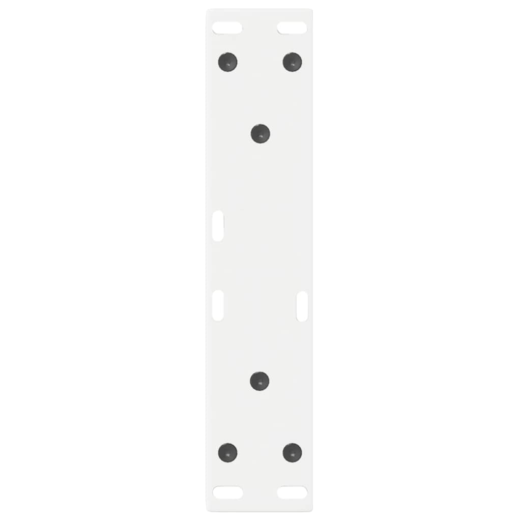 Gambe per tavolino 2 pz Bianche 28x(42-43,3) cm Acciaio