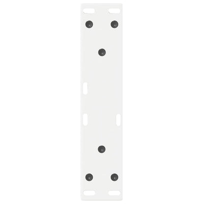 Gambe per tavolino 2 pz Bianche 28x(42-43,3) cm Acciaio