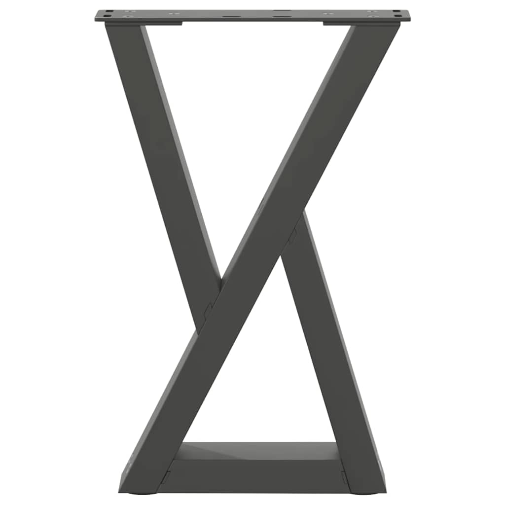 Gambe per Tavolino da Caffè 2 pz Antracite 28x(42-43,3) cm