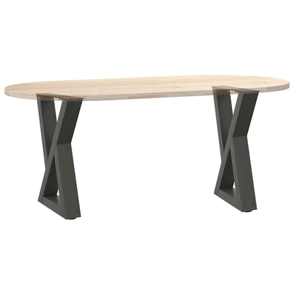 Gambe per Tavolino da Caffè 2 pz Antracite 28x(42-43,3) cm Acciaio - homemem39