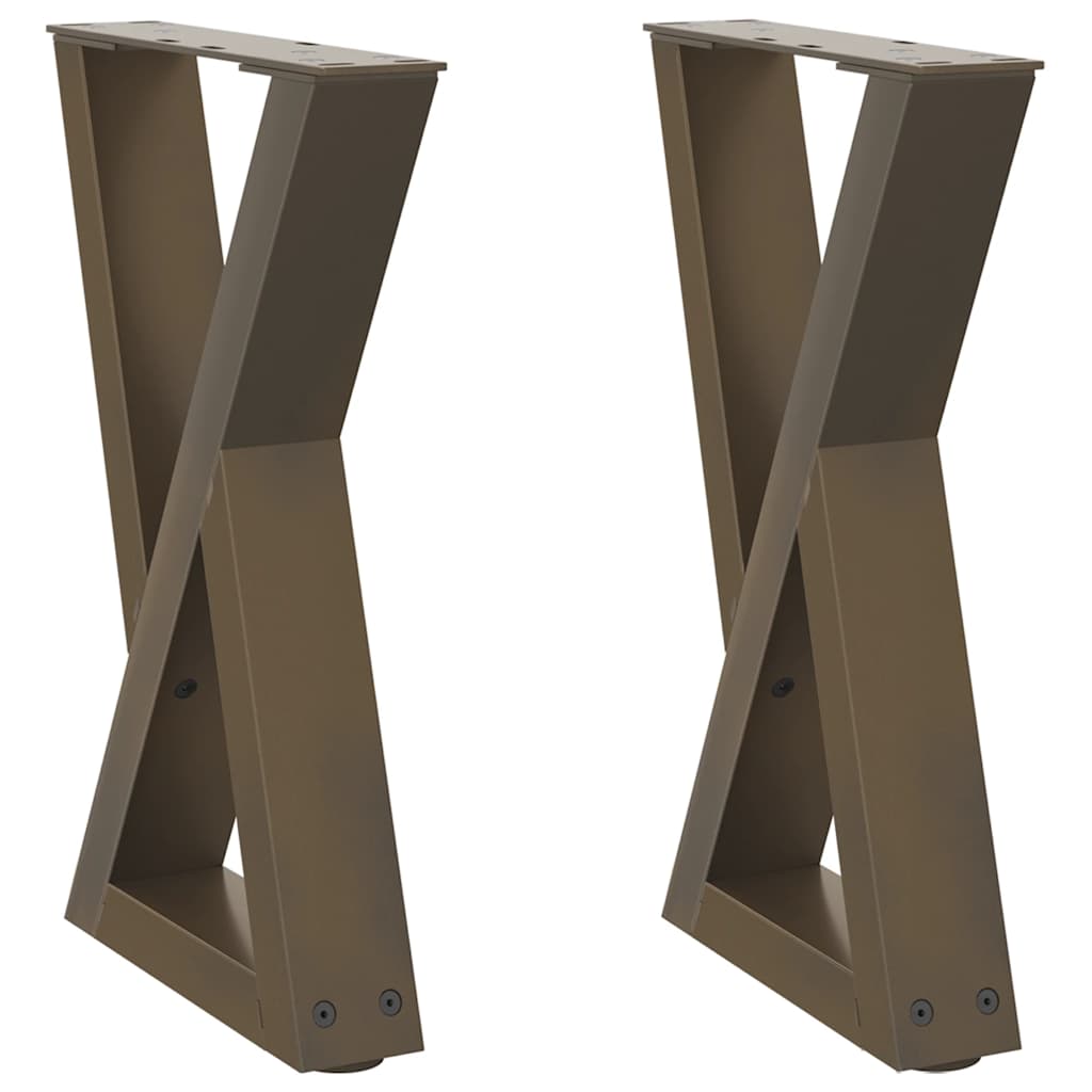 Gambe per Tavolino da Caffè 2 pz Naturale 28x(42-43,3) cm