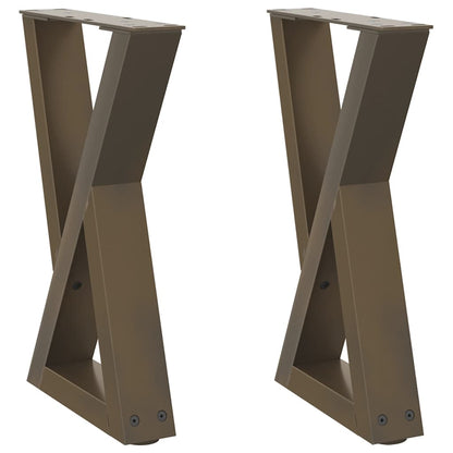 Gambe per Tavolino da Caffè 2 pz Naturale 28x(42-43,3) cm