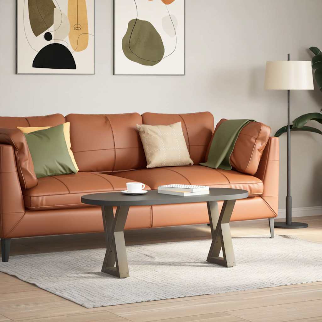 Gambe per Tavolino da Caffè 2 pz Naturale 28x(42-43,3) cm