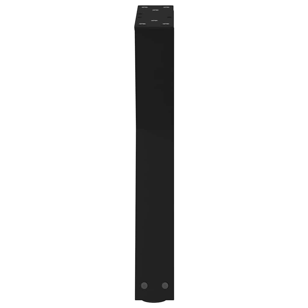 Gambe per Tavolino da Caffè 2 pz Nere 38x(42-43,3) cm Acciaio