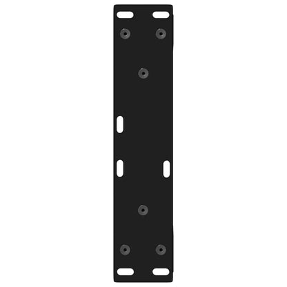 Gambe per Tavolino da Caffè 2 pz Nere 38x(42-43,3) cm Acciaio