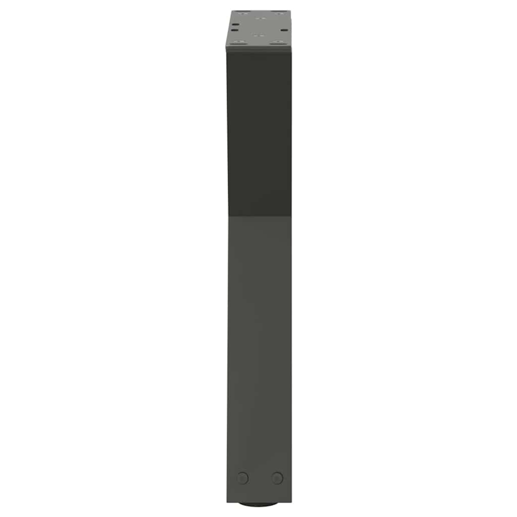 Gambe per tavolino 2 pz Antracite 38x(42-43,3) cm Acciaio