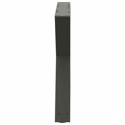 Gambe per tavolino 2 pz Antracite 50x(42-43,3) cm Acciaio