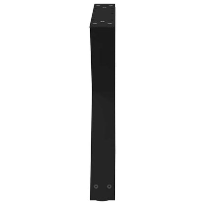Gambe per Tavolino da Caffè 2 pz Nere 60x(42-43,3) cm Acciaio