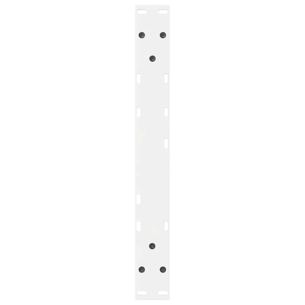 Gambe per tavolino da caffè 2 pz Bianche 60x(42-43,3)cm Acciaio
