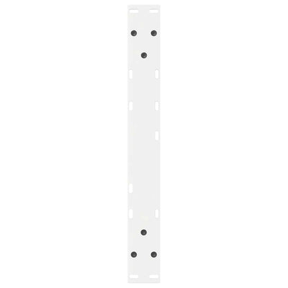 Gambe per tavolino da caffè 2 pz Bianche 60x(42-43,3)cm Acciaio