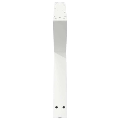 Gambe per Tavolino da Caffè 2 pz Bianche 70x(42-43,3)cm Acciaio