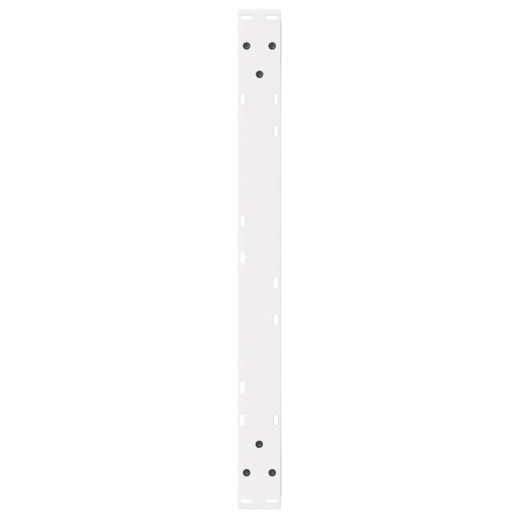 Gambe per Tavolino da Caffè 2 pz Bianche 70x(42-43,3)cm Acciaio