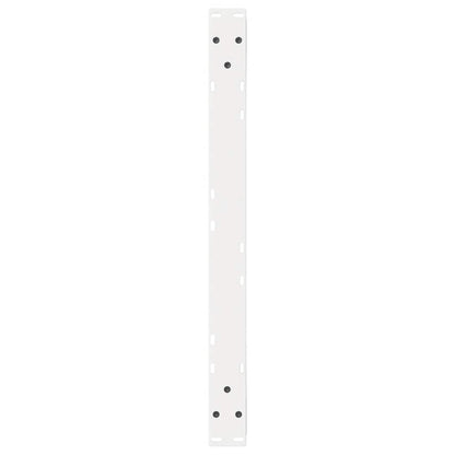 Gambe per Tavolino da Caffè 2 pz Bianche 70x(42-43,3)cm Acciaio