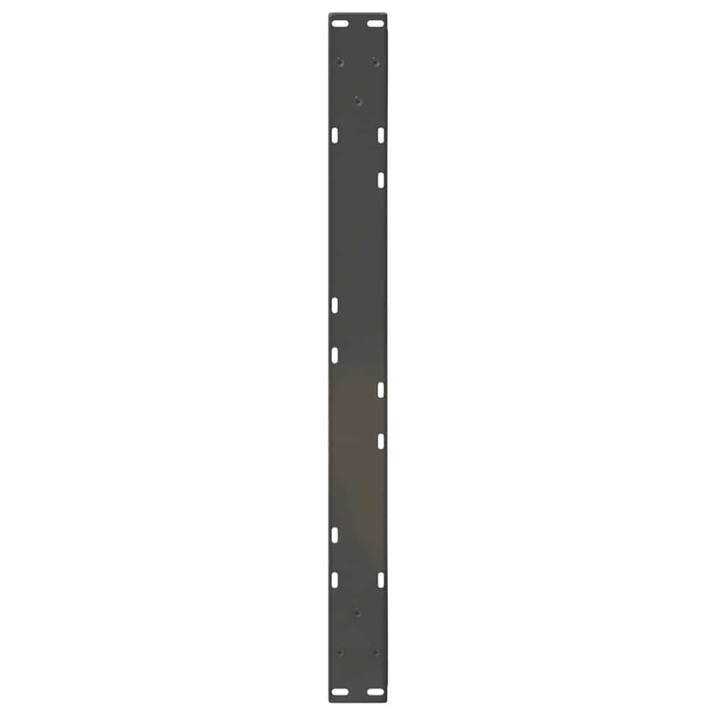 Gambe per tavolino 2 pz Antracite 70x(42-43,3) cm Acciaio
