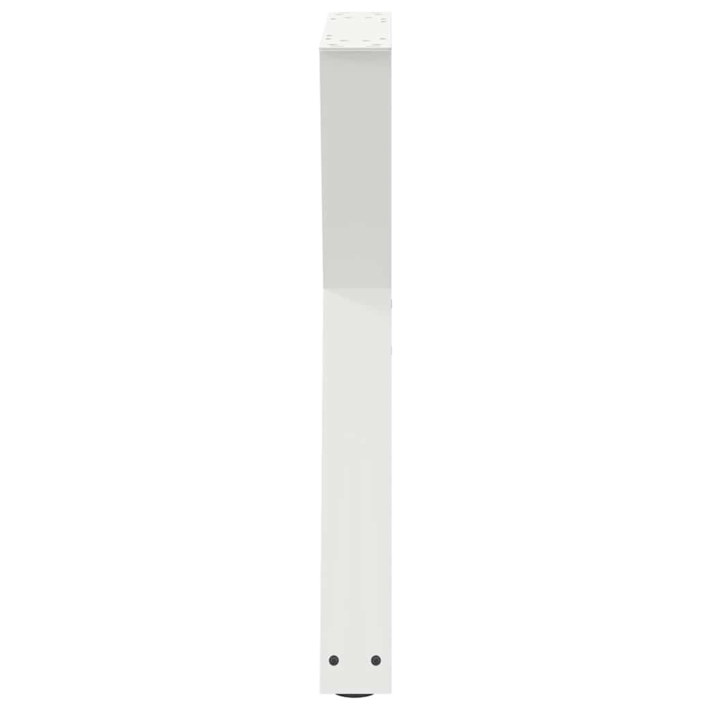 Gambe per tavolo da pranzo 2 pz bianche 50x(72-73,3) cm