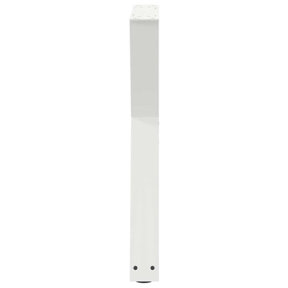 Gambe per tavolo da pranzo 2 pz bianche 50x(72-73,3) cm