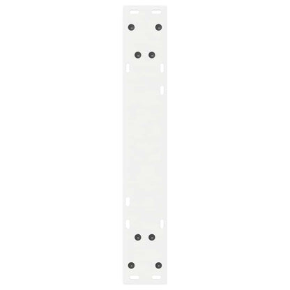 Gambe per tavolo da pranzo 2 pz bianche 50x(72-73,3) cm in acciaio