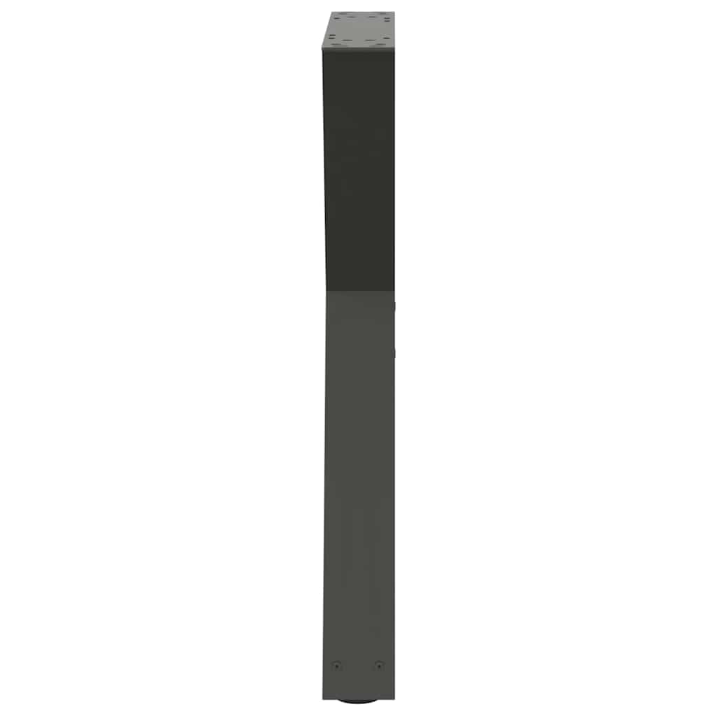 Gambe per tavolo da pranzo 2 pz Antracite 50x(72-73,3) cm