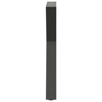 Gambe per tavolo da pranzo 2 pz Antracite 50x(72-73,3) cm