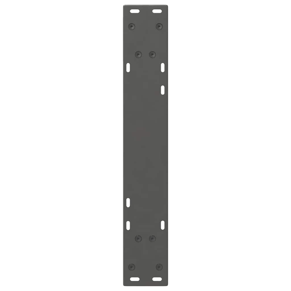 Gambe per tavolo da pranzo 2 pz Antracite 50x(72-73,3) cm