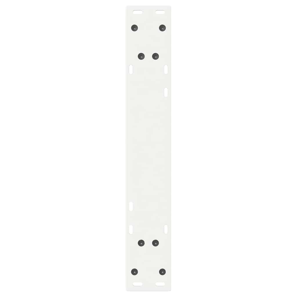 Gambe per tavolo da pranzo 2 pz bianche 60x(72-73,3) cm