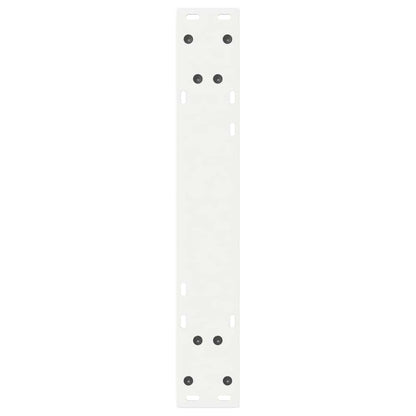 Gambe per tavolo da pranzo 2 pz bianche 60x(72-73,3) cm