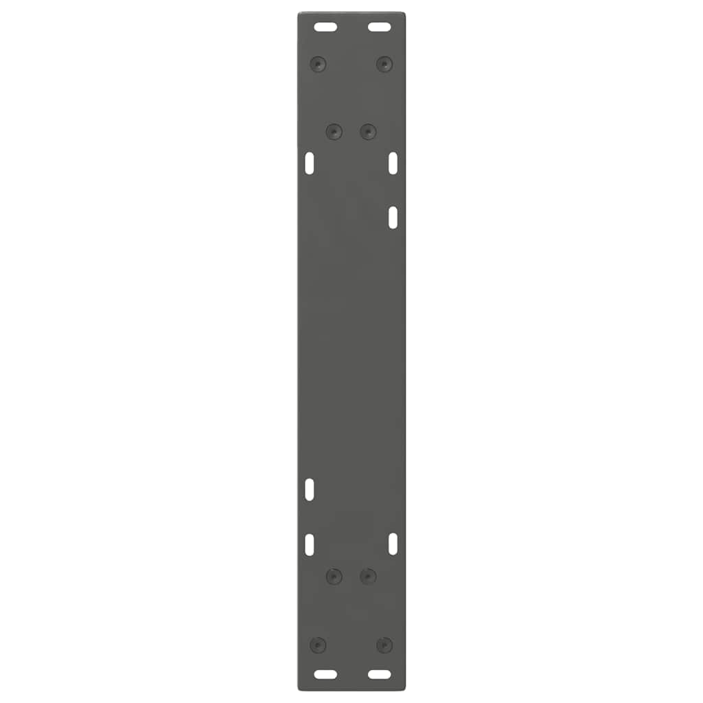 Gambe per tavolo da pranzo 2 pz Antracite 60x(72-73,3) cm
