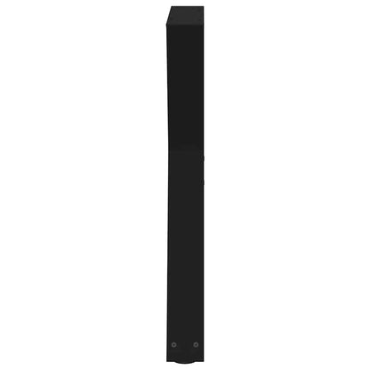 Gambe per tavolo da pranzo 2 pz nere 70x(72-73,3) cm in acciaio