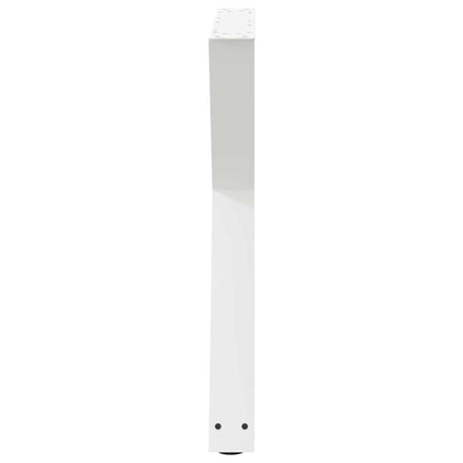 Gambe per tavolo da pranzo 2 pz bianche 70x(72-73,3) cm