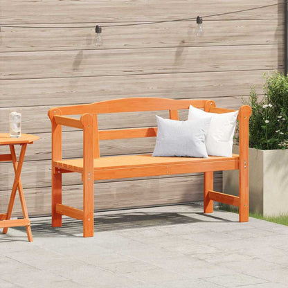 Panchina da esterno Marrone 119 x 44 x 76 cm Pino massello