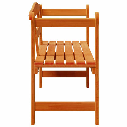Panchina da esterno Marrone 119 x 44 x 76 cm Pino massello | homemem39