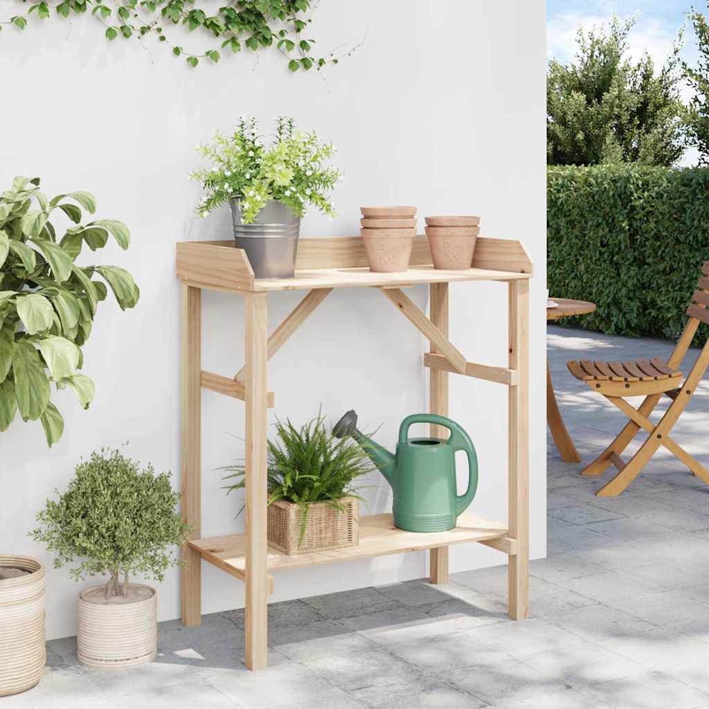 Tavolo da rinvaso Naturale 75 x 40 x 90 cm Legno di Pino Solido | homemem39