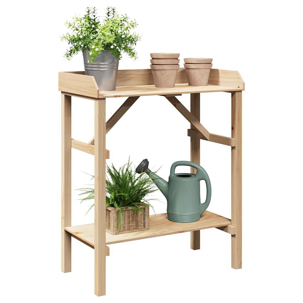Tavolo da rinvaso Naturale 75 x 40 x 90 cm Legno di Pino Solido | homemem39