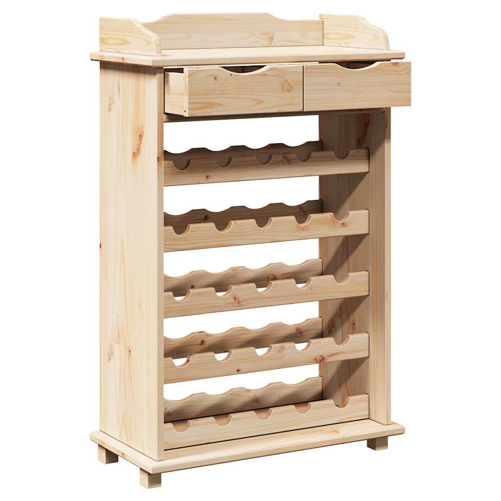 Portabottiglie Marrone 90 x 60 x 30 cm Legno di Pino Solido - homemem39