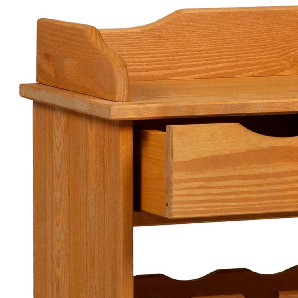 Portabottiglie Marrone 90 x 60 x 30 cm Legno di pino massello - homemem39