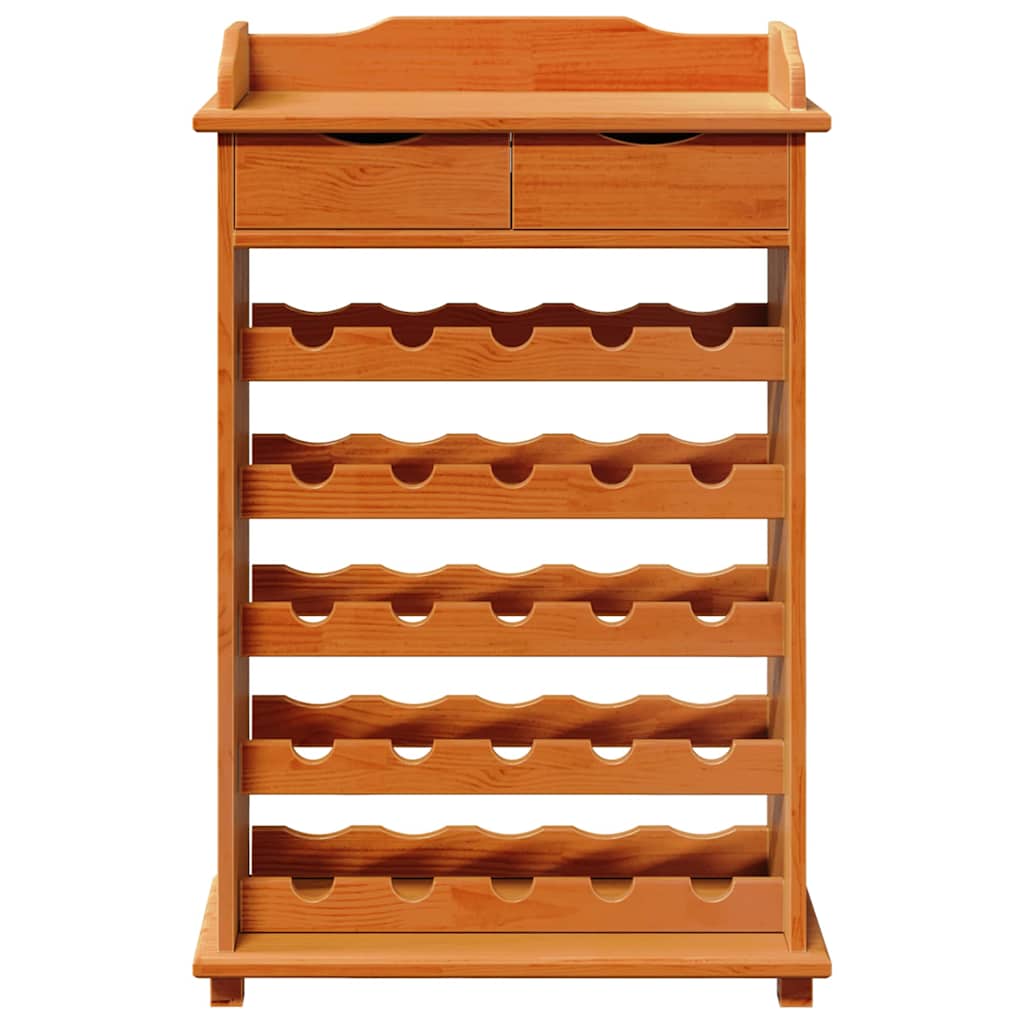 Portabottiglie Marrone 90 x 60 x 30 cm Legno di pino massello - homemem39
