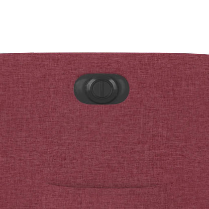 Poltrona Elettrica Reclinabile Rosso Vino in Tessuto