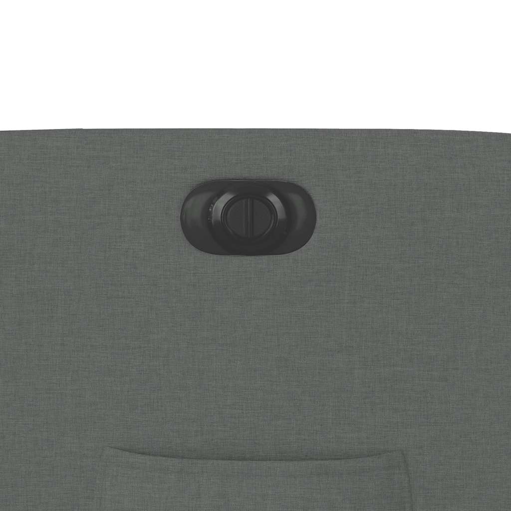 Poltrona Alzapersona Reclinabile Elettrica Grigio Scuro Tessuto
