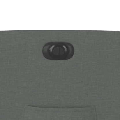 Poltrona Alzapersona Reclinabile Elettrica Grigio Scuro Tessuto