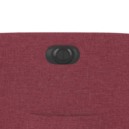 Poltrona Alzapersona Reclinabile Elettrica Rosso Vino Tessuto