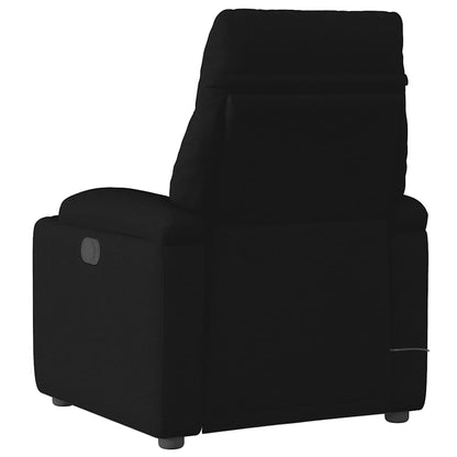 Poltrona Massaggiante Reclinabile Elettrica Nera in Tessuto - homemem39