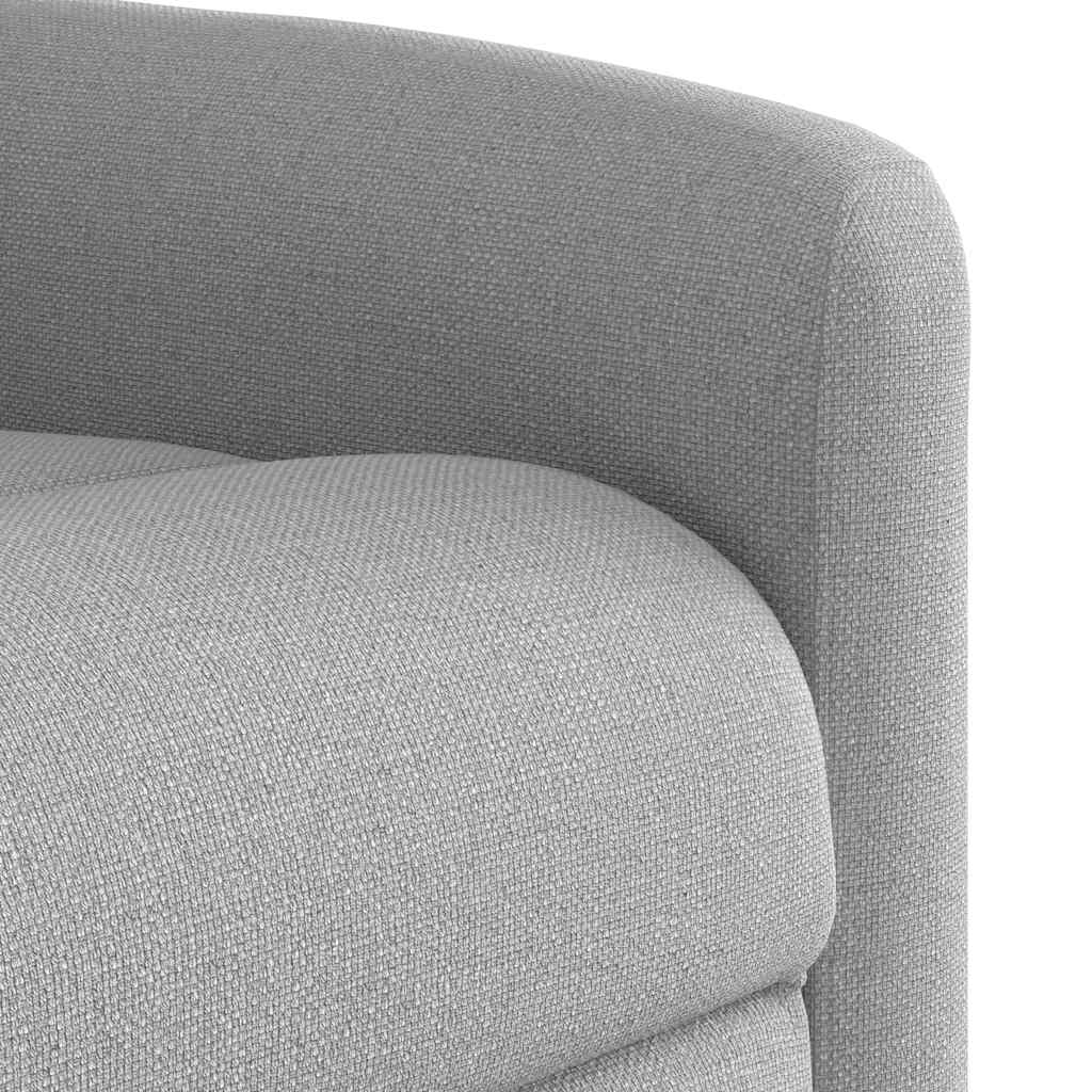 Poltrona Reclinabile Massaggio Elettrica Grigio Nuvola Tessuto | homemem39